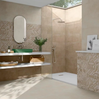 Gulvflis <strong>Albareto</strong>  Beige Matt 45x45 cm